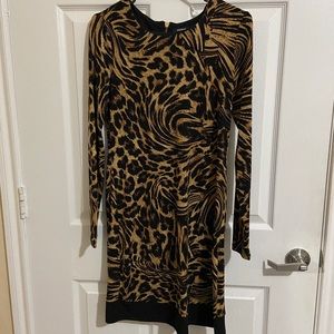 Cheetah midi dress